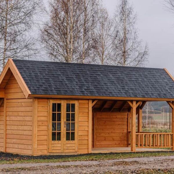 domek letniskowy drewniany